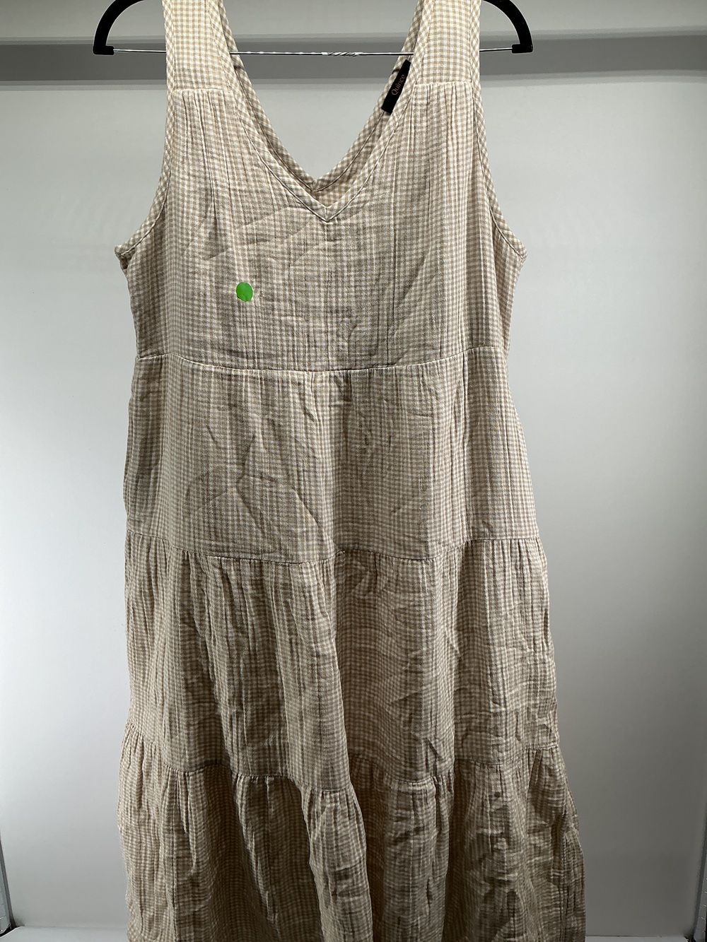 100% Organic Cotton Gauze Tiered Maxi Dress